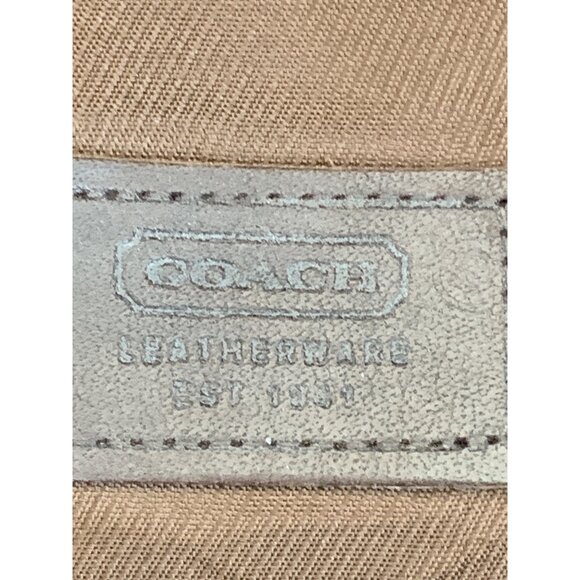 Coach Women's Purple Logo Pattern Bucket Hat Leather  Buckle Trim Small 7304 - Picture 6 of 8